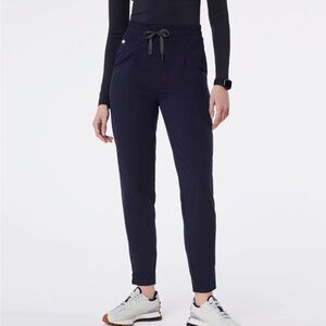 FIGS Navy High Waisted Tapered Scrub Pants NWT